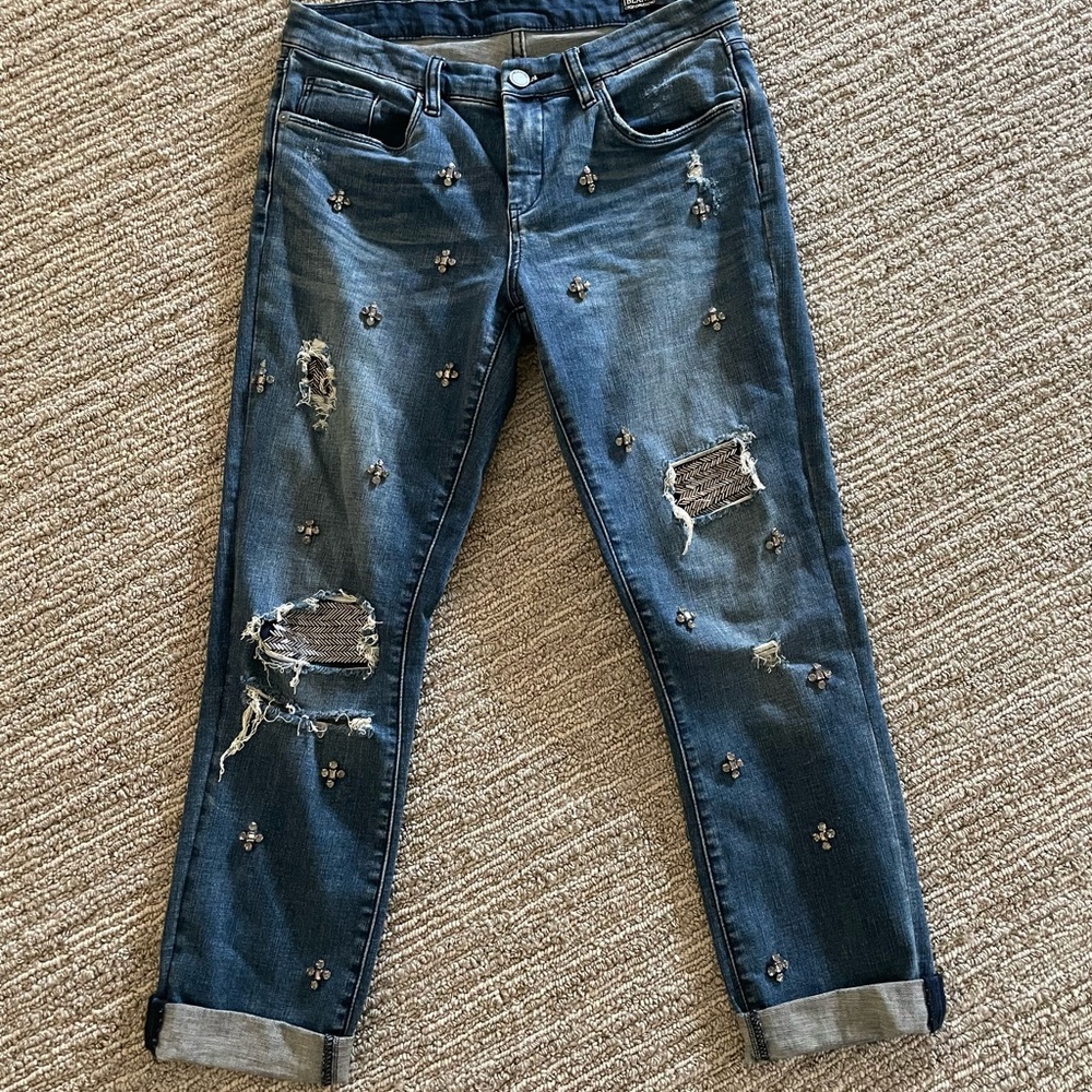 Size 27 Blank NYC jeans with gems
